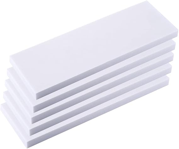 Foam Board - High Density for DIY Supplies, Thick Rectangular Blocks for Carving, Sculpture, Art 10Cmx30cm,White,Thickness 2mm 5pcs