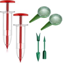 6 PCS Upgraded Mini Sowing Seed Dispenser Manual Syringe Seeder Sower Set Spreader Handheld Seed Fertilizing Planter Gardening Tool