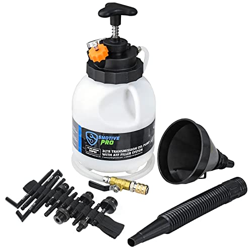 Automotive Transmission Fluid Pump ATF Filler System 3L Manual Fluid Transfer Pump with 12 Aluminum Alloy AdaptersTransmission Fluid Extractor