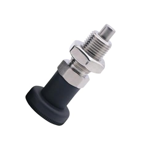 Push Fit Ball Nose Spring Plunger, Stainless Steel Retractable Return Knob Plunger Spring Loaded Pin Non Lock Out Indexing Pull Knob Pin (M20)