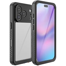 for iPhone 17 Case Waterproof, IP68 Underwater Durable Phone Cas, Black (iPhone 17 air)