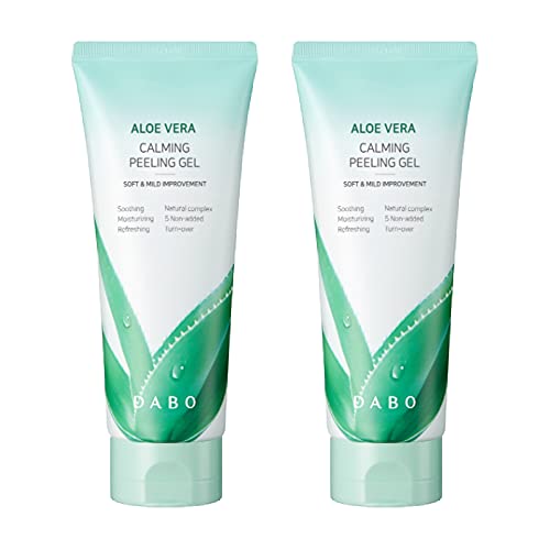 Dabo Aloe Vera Calming Peeling Gel 180ml 6.08 fl. oz. Pack of 2