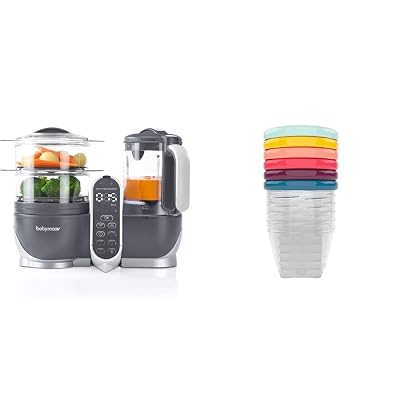 Duo Meal Station 6 in 1 Food Processor  Set of 6 Leak-Proof Bowls 6oz