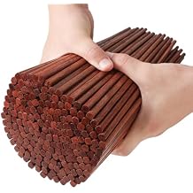 200 Pairs Bulk Wooden Chopsticks 9.5 Inches Brown, Reusable Disposable Dishwasher Safe, Chinese & Japanese Style Chop Sticks