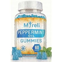 Peppermint Oil Supplement Gummies 100mg - Plant-Based Formula, 60 Easy to Take Chewables, Vegan Friendly, Gluten Free, Soy Free, Dairy Free, Non GMO, Daily Use for Adults, No Water Needed