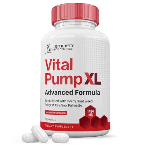 Vital Pump XL Pills 1484MG Advanced Formula Proprietary Blend for Mens Health 60 Capsules