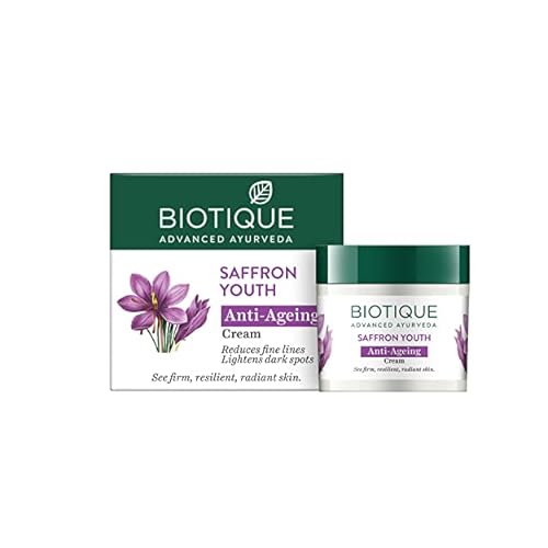 Biotique Saffron Dew 50g -- Ageless face & body cream