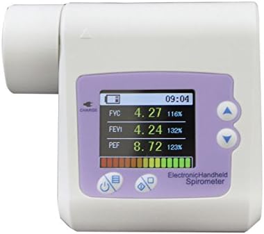 Contec Electronic Digital LED Spirometer + Inbuilt Memory + USB Cable + Software