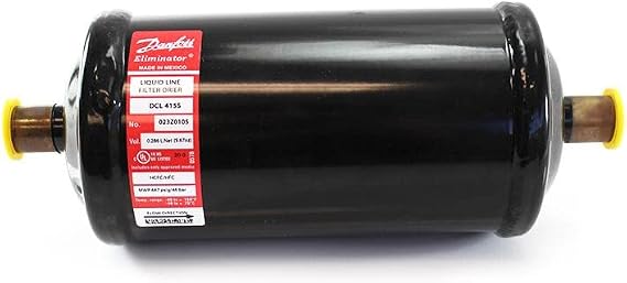 Danfoss 023Z0105 5/8in Liquid Line Refrigerant AC Filter Drier hvac refrigeration ODF 12-17.6tons Unidirectional 9-5/16in Long 3-11/16in Wide DCL 415S