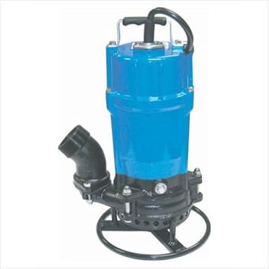 Tsurumi HSD2.55S-61 Semi-Vortex Submersible Trash Pump with Agitator, 3/4 HP, 115V, 2" Discharge