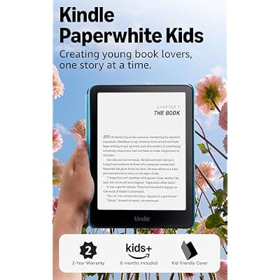 Amazon Kindle Paperwhite Kids 16GB (newest model) larger 7" glare-free display Kids read an average of 1+ hour per day with Kindle Cyber City