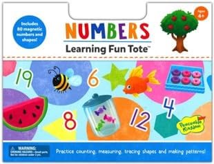Peaceable Kingdom Numbers Learning Fun Tote - Counting, Patterns, Sequences, Educational Toys Ages 4+