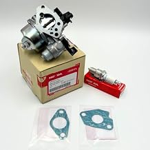 Genuine kit of OEM Carburetor 16100-Z5K-Y01 with OEM 16212-Z5K-000 16221-Z5K-000 Gaskets and Genuine Spark Plug 98079-55846 BPR5ES for GX240 GX270 Engines Water Pump WT30XK4 Pressure Washer CC 4033