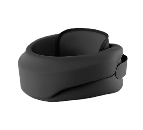 Heated Cervical Collar, Neck Brace with Heating Pad - Black Large Size Neck Height 3.0-3.5 Inch Neck Circumference 15.8-18.1 Inch