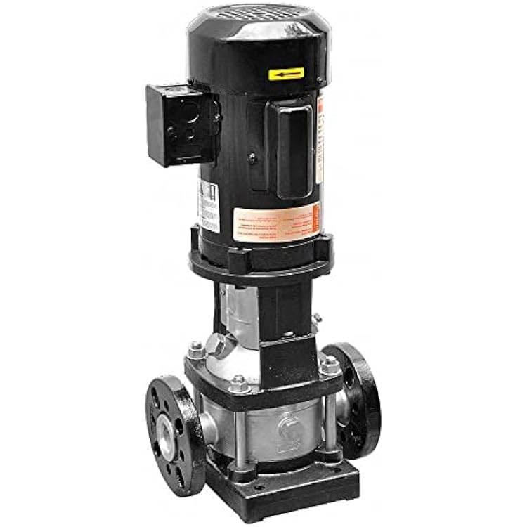 Dayton 34 HP Vertical Multi-Stage Booster Pump, 1 Phase, 115208-230 Voltage, Outlet: 1-14 FNPT - 5UWK3