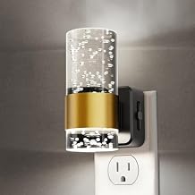 Night Light, 1-Pack Decorative Night Lights Plug into Wall, Dimmable Night Light with Auto Light Sensor, Bright White 5000K, Wall Sconce-style Design Nightlight for Bathroom,Bedroom,Hallway