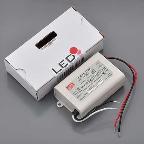 MeanWell PCD-16-350A 16 Watt AC Dimmable LED Power Supply, 24-48VDC 350mA Constant Current Output, 3250-24V
