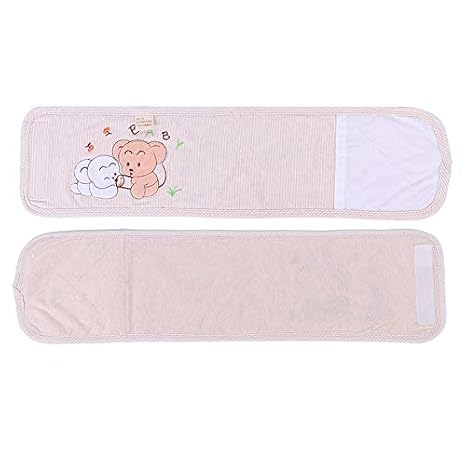 Baby Umbilical Belt, Newborn Belly Belt Cartoon Cotton Umbilical Cord Soft Infant Belly Band PInk Newborn Navel Belt Waist Support Belt for 0-12 Months Babies