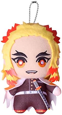 Demon Plush Anime Figure Rengoku Kyoujurou Plushie Rengoku Kyoujurou Keychain, 6 Rengoku Kyoujurou
