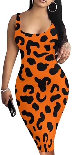 Bodycon Dresses for Women Sexy Fitted Maxi Tank Top Sleeveless Date Night Summer Sun Midi Dresses Green S
