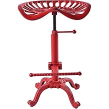 Vintage Tractor Seat Bar Stools Industrial Style Swivel Kitchen Dining Chair Height Adjustable 20-27inch