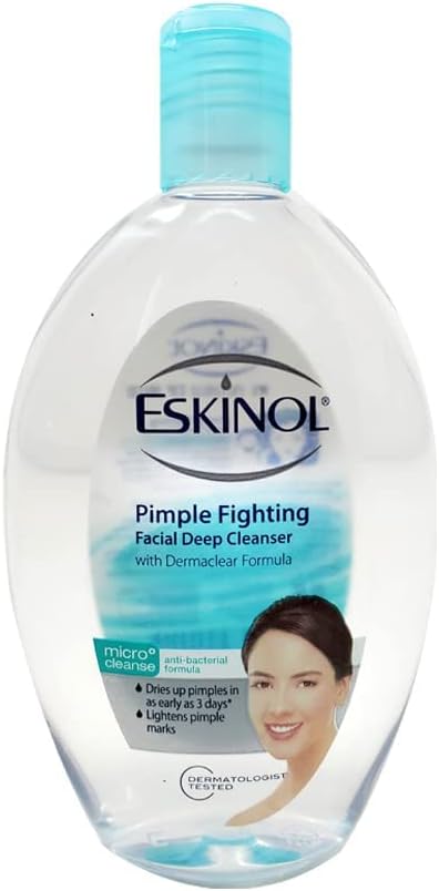 Eskinol Pimple Fighting Facial Deep Cleanser with Anti-Bacterial Formula 225mL by Eskinol