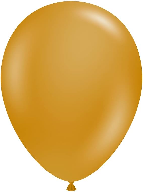 Tuf-Tex 15031 5" Gold Latex Balloons,