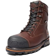 Timberland PRO Men's Boondock 8 Inch Composite Safety Toe Insulated Waterproof Industrial Work Boot, Brown-2024 NEW, 12M