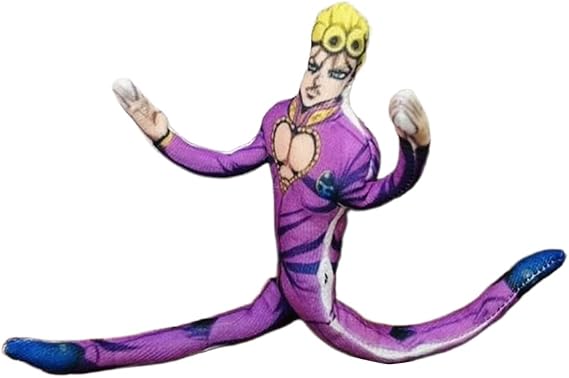 Anime JJBA Giorno Giovanna Figure Twistable Poseable Funny Cartoon Animals Hug Pillow Cushion Sofa Decoration Gifts