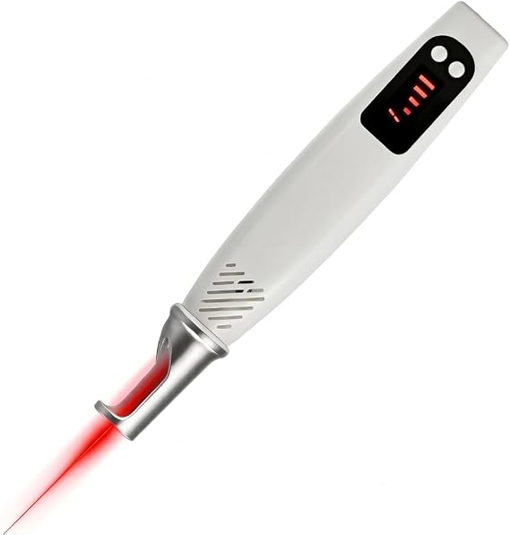 Picosecond Blue Laser Pen for Tattoo & Dark Spot Removal, 9 Adjustable Energy Levels, Portable Skin Rejuvenation Device for Freckles, Pigmentation, Acne Scars (Red)