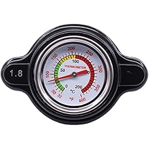 MOTOKU High Pressure Radiator Cap with Temp Gauge 1.8 Bar for Honda CR125R CR250 CR500R CR80 CR85 CRF250L CRF450R TRX450R Rancher 420 TRX420