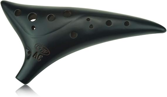 12 Hole Ocarina Alto C Smoked Stawfired Classic Dragon Tooth Style Ocarina Fit for Intermediate and Professional Player