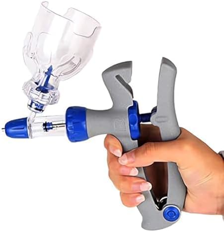 Cattle Syringe Gun Injector - Automatic Livestock Continuous Syringe for Cattle, Sheep, Pig, Poultry, Multifunction Veterinarian Tool with Bottle Adapter for Auto-Dosing Vaccine