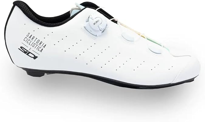 Sidi Laghee Sprint Road Cycling Shoes - Men's White, Lightweight, Carbon Sole, Dial Closure