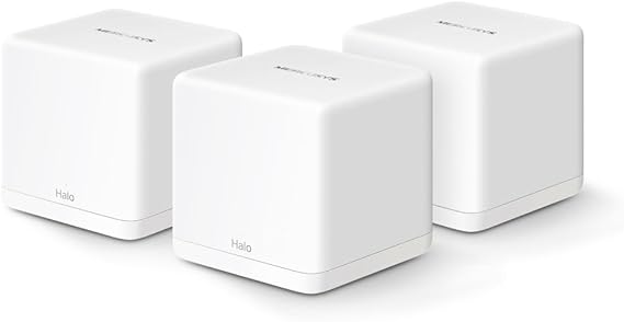 Mercusys Halo H60X 3-pack, AX1500Mbps, Dual-Band, Gigabit Portları, 100'e Kadar Cihaz Bağlanabilir, 550 m²'ye Kadar Kapsama, Akıllı Bağlantı, Mobil Uygulama ile Kolay Kurulum, Wi-Fi 6 Mesh Sistemi