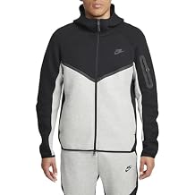Nike Tech Men's Full-Zip Windrunner Hoodie (HV0949-011, Black/Dark Grey Heather/Black) Size 3X-Large