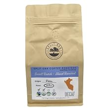 Delicious Organic Decaf Coffee Water Process Chemical-Free Medium Roasted Peru Coffee Whole Beans 12oz. Sweet Espresso Crema, Almond Notes. 99.9% Free Caffeine, Fair Trade, Swiss (Single)