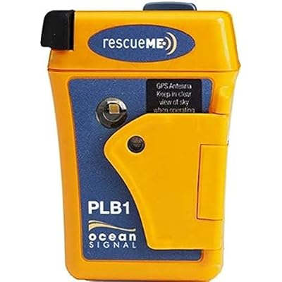 Ocean Signal rescueME PLB1 Personal Locator Beacon-Compact Emergency Distress Beacon with 7-Year Battery Life, 24Hours of Operation & Lifejacket Attachment - Waterproof up to 49 feet