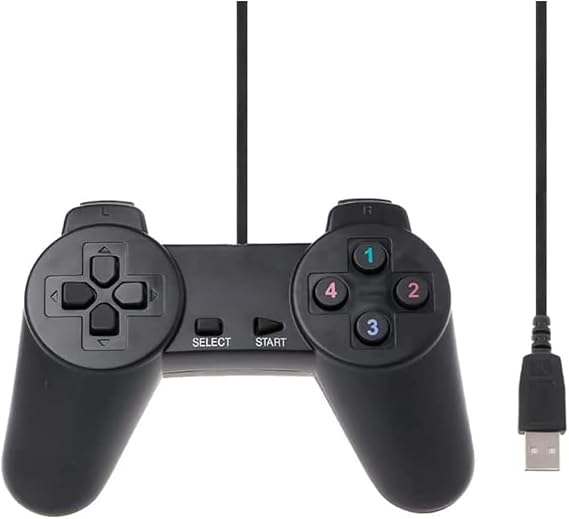USB ゲームパッド 有線 コントローラー PC ゲームコントローラー 人体工学 遅延なし 高耐久ボタン ジョイスティックをアップグレード 有線USB接続 FOR-PS4 Pro/FOR-Slim/P3/Win7/8/10対応 ゲームパッド ブラック