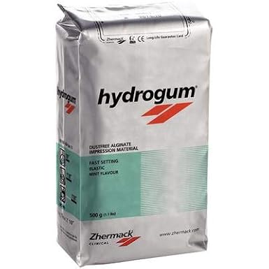 1Lb Hydrogum Alginate Elastic Dust Free, Fast Set (500g) Green, Mint