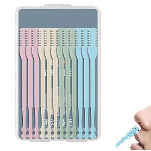 2-in-1 Nose Hair Trimmer, Nasal Hair Cutter Nasal Hair Razor Cutter Double Sided Nose Hair, Portable Manual 360 Rotating Trimmer