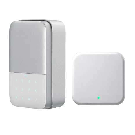 Key Safe TTlock Fingerprint Bluetooth Wifi Digital Key Box App Remote Unlock Wall Mount Security Key Lock Box Safety Box Padlock For Home Office(KB2-WIFI Gateway G2)