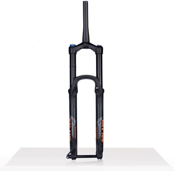 Downhill Mountain Bike Suspension Forks 27.5/29 DH Bike Air Fork Travel 160mm Rebound Adjust Black Tapered Fork Boost Thru Axle 15 * 110mm(Manual,27.5'')