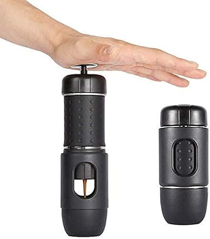Portable Coffee Maker, Manual Espresso Coffee Machine Foldable Compatible with Ground Coffee Capsule for Home Office Travel Outdoor Camping Interesting