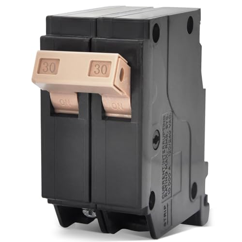 30-Amp Breaker 2-Pole Circuit Breaker,C230 Breaker, 34-Inch Plug-in Circuit Breaker,Thermal Magnetic Protection,10 KAIC, 120240V,Load Centers for All Brands