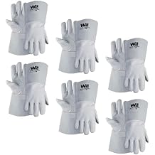 Wells Lamont Y2020 Goatskin Leather Welding Gloves Stick/Arc Glove, Fleece Lined ANSI Rated Work Gloves