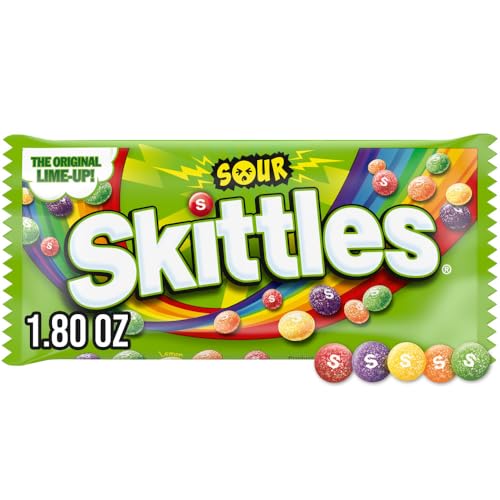 SKITTLES Sour Candy, Full Size, 1.8 oz Bag