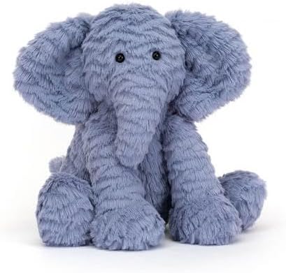 Jellycat Fuddlewuddle Elephant Medium - L: 8 cm x l: 13 cm x h: 23 cm