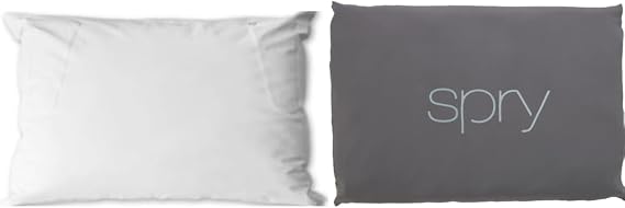 Spry Pure Hypoallergenic Bed Pillow (Queen) & Recovery Pillow (Grey)