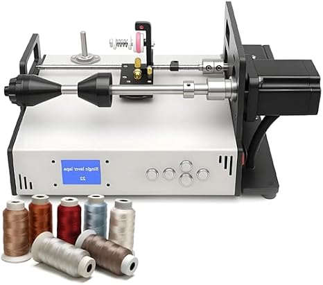 Programmable Coil Winding Machine with Digital Memory & LCD Screen –120-900R/min for Fishing Line, Silk Thread & Precision Coils